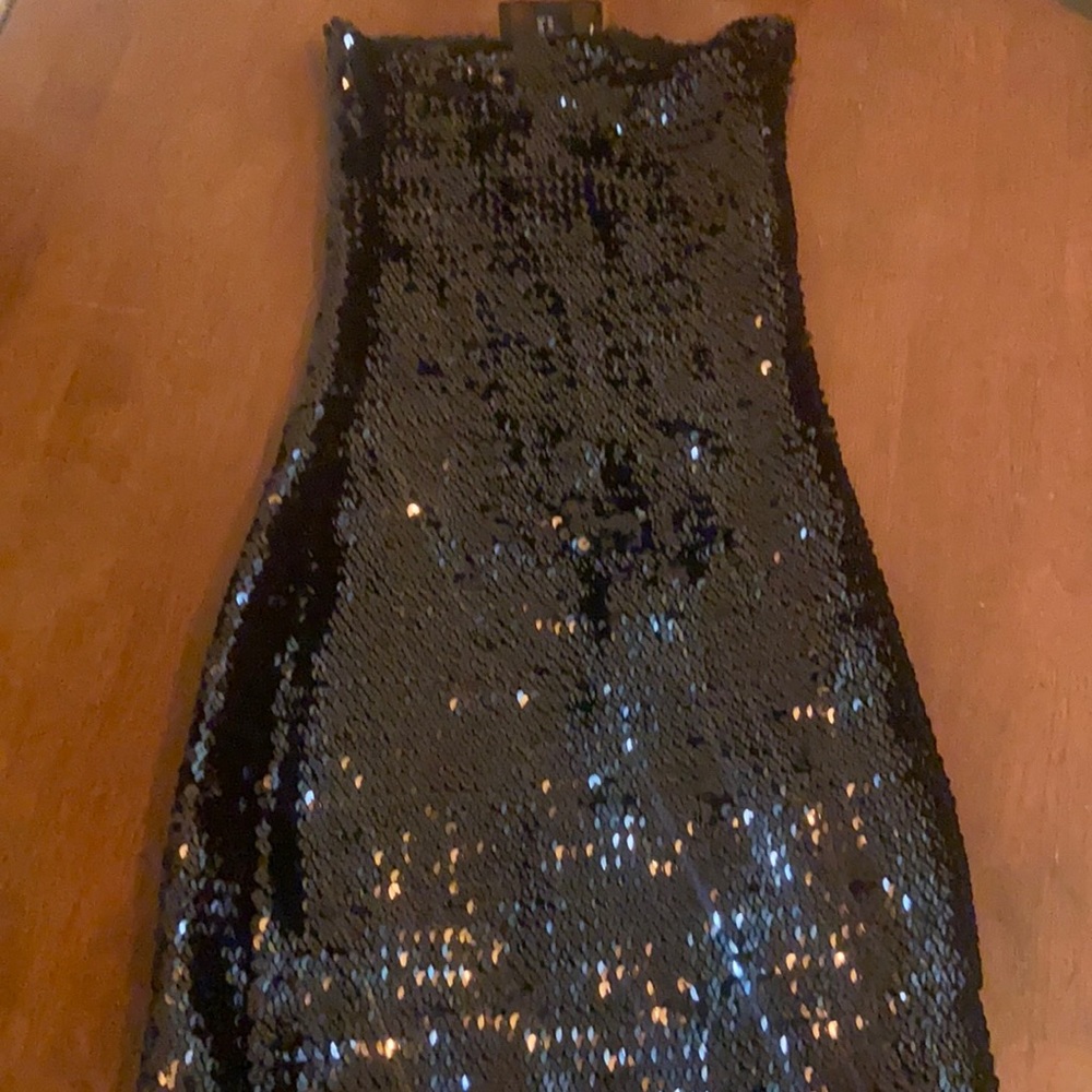 H&M black sequins dress